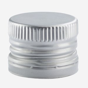 Screw cap with pourer insert ø31,5 x H24, silver