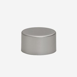 Aluminium-plastic screw cap PP 28, silver-matt