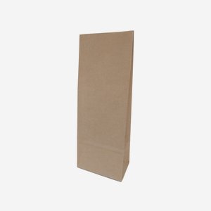 Block bottom bag 100% paper, brown, big size