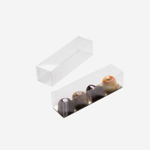 Chocolate candy clear box, L120 x W30 x H30mm