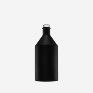 DESTILLATA bottle 500ml, black, mouth: GPI28