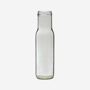 Dressing bottle 267ml, white, mouth: TO43