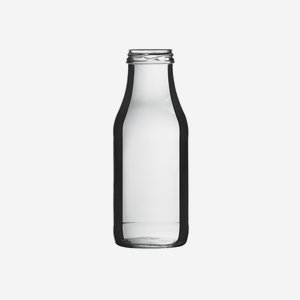 Dressing bottle 350ml, white, mouth: TO 43