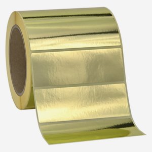 Label 105x37mm, gold foil