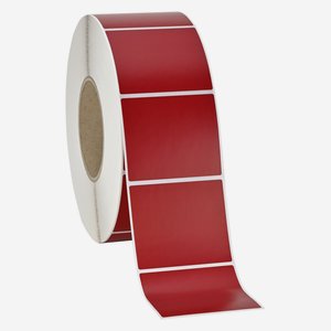 Label 60x70mm, red