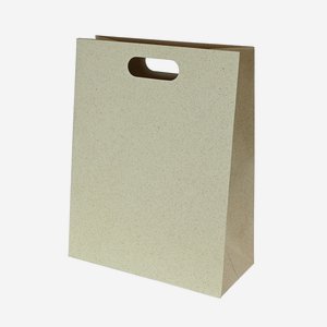 Gift carrier bag, grass paper, 280/130/360