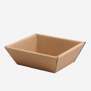 Present cardboard box bowl eCo-wave, brown