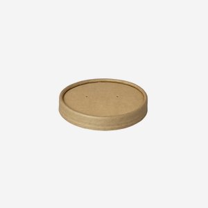 Paper Food Container, Lid/Closure 350ml, brown