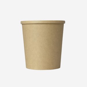 Paper Food Container cup 770ml, brown