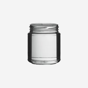 Cylindrical jar 314ml, white, wide mouth: TO 70