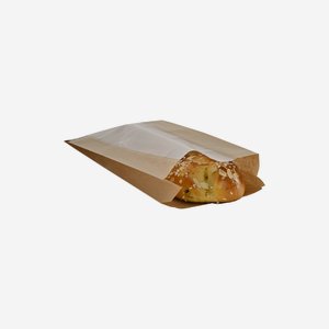 Side gusset bag, 1,5kg, window,100% paper