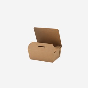 Take-Away carton, brown, L150 x W120 x H65mm