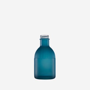 Triest bottle 200ml, blue-mat trans., mouth: GPI28