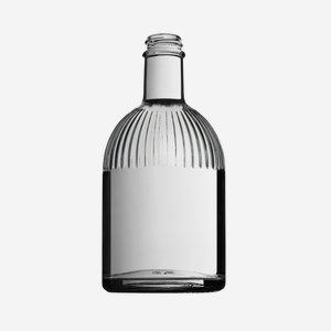Triest bottle 500ml, white, mouth: GPI28