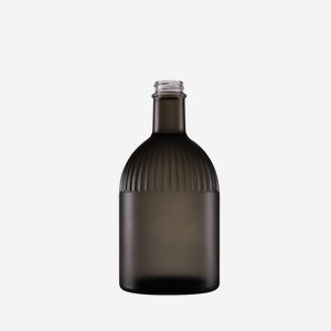 Triest bottle 500ml, grey-mat trans, mouth: GPI28