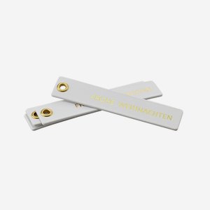 Gift tag "Frohe Weihnachten", 90x18mm, rectangular