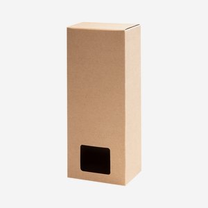 Foldable carton box,window, L6,5 x B4,5 x H14,5