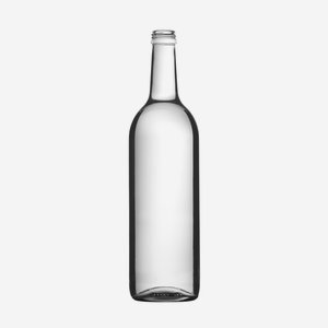Bordeaux juice bottle 0,75l, white, finish:  MCA