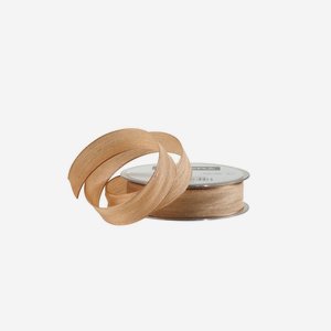 Ribbon with wire, light-brown