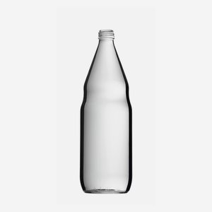 Juice or vinegar bottle 1000ml, white, mouth:MCA28