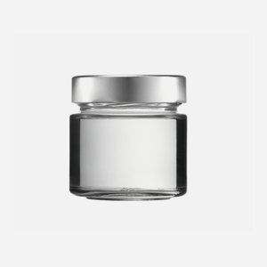 Cylindrical jar FACTUM 125ml, white, mouth: TO58DE