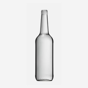 Liquor bottle 700ml, white,  finish: PP 28