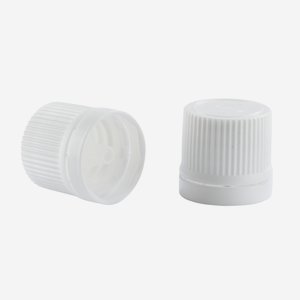 Capsules for Dropper bottles, White screw cap