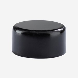 Alum-Synthetic material-Screw cap GPI 22, black