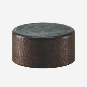 Wooden-Alum-Screw cap GPI 28, brown-stained