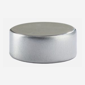 Alum-Synthetic material-Screw cap GPI 28, silver