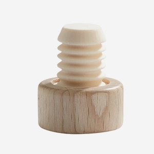 Wooden grip cork with plastic plug, ø11mm