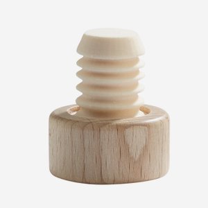 Wooden grip cork with plastic plug, ø16mm