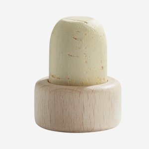 Cork stopper with wooden grip, ø19mm