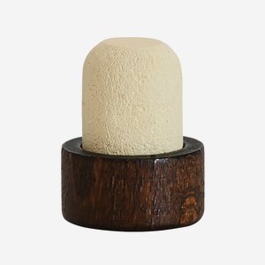 Cork stopper with wooden grip brown, ø20mm