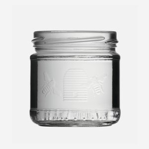 honey jar "Imkerbund" 210ml, wide mouth: TO70