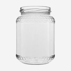 Euro honey Jar 770ml, white, wide mouth: TO 82