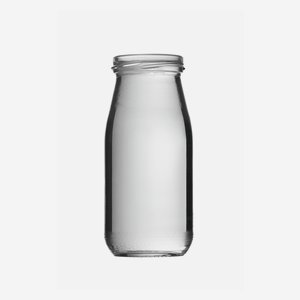 Juice bottle 250ml, white,wide mouth: Twist Off 53