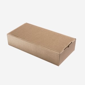 Present cardboard box eCo-wave, brown