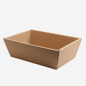 Present cardboard box bowl eCo-wave, brown