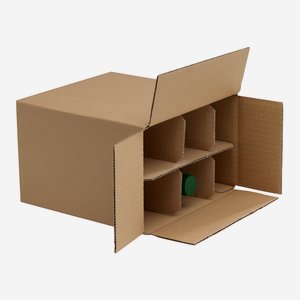 Packaging cardboard box for 6x 0,25l bottle