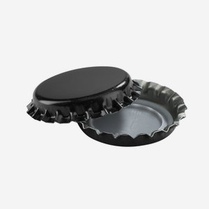 Crown corks with sealing insert, black