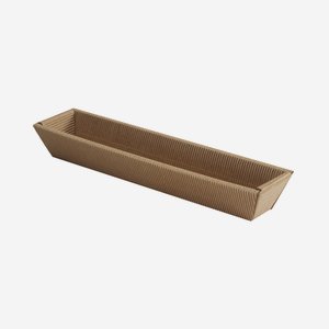 Present cardboard box bowl eCo-wave, brown, long