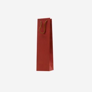 Bottle carrier bag, red, without window