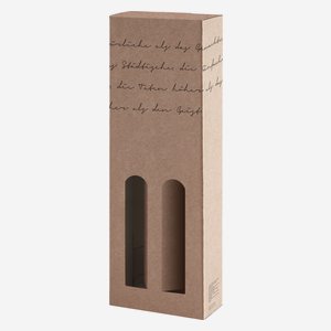 Gift cardboard "Lyrik", 2x0,35l schnapps bottle