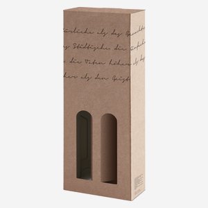 Gift cardboard "Lyrik", 2x 0,5l schnapps bottle