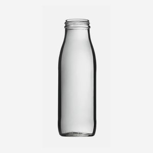 Milk bottle 500ml, white,wide mouth: Twist Off 48