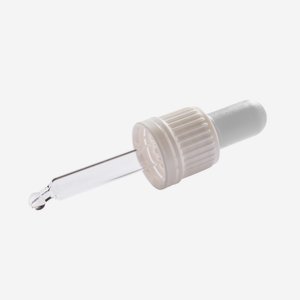 Screw cap GL18 with a glass pipette