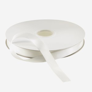 Satin ribbon white, suitable for hot-foil stamping