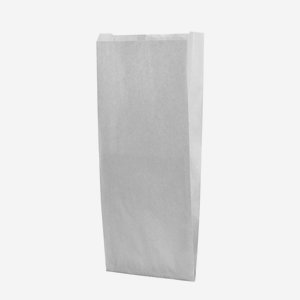 Side gusset bag, greaseproof paper, white