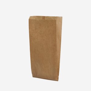 Side gusset bag 1,5 kg, brown natural